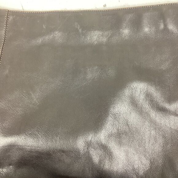 Calvin Klein Dark Brown Leather Handbag Shoulder Bag - Picture 5 of 10